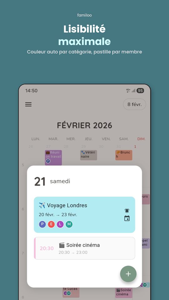 Gestion des membres de la famille dans Familoo